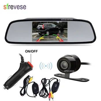 4.3" TFT LCD Car Rear View Mirror Monitor Kit System + Wireless Waterproof Vehicle Reverse Parking Backup Camera Car Charger
4.3" TFT LCD Car Rear View Mirror Monitor Kit System + Wireless Waterproof Vehicle Reverse Parking Backup Camera Car Charger