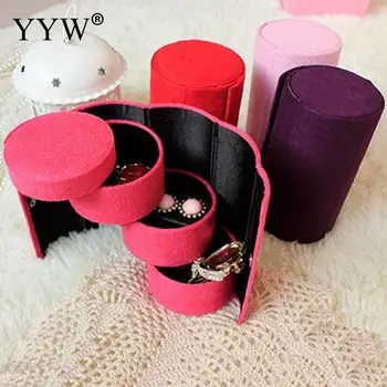High quality velvet three-cylinder portable multi-functional necklace rings jewelry storage box gifts Box free shipping 75x135mm
High quality velvet three-cylinder portable multi-functional necklace rings jewelry storage box gifts Box free shipping 75x135mm