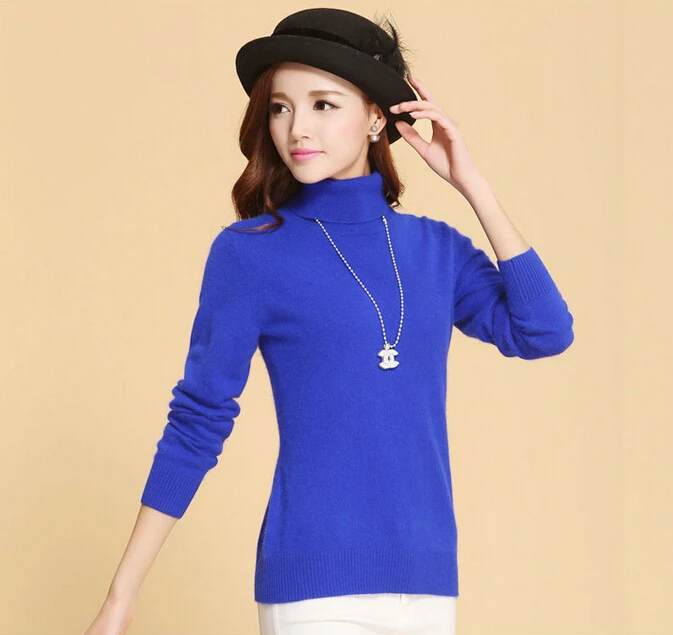 Casual Knitted Turtleneck Women Fashion Pure Cashmere Blend Sweater Real Cashmere pullovers female basic style top TBFP722
Casual Knitted Turtleneck Women Fashion Pure Cashmere Blend Sweater Real Cashmere pullovers female basic style top TBFP722
