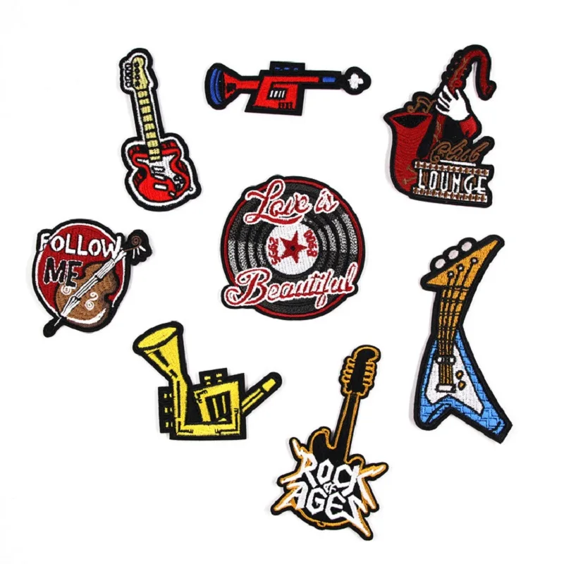 Guitar Musical Instrument Cloth Patch Badges Embroidered Applique Sewing Iron On Clothes Stickers Apparel Garment Accessories
Guitar Musical Instrument Cloth Patch Badges Embroidered Applique Sewing Iron On Clothes Stickers Apparel Garment Accessories