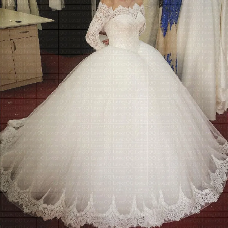 2019 Full Sleeve Off the Shoulder Ball Gown Wedding Dress Custom-made Bride Wedding Gown Robe de Soiree
2019 Full Sleeve Off the Shoulder Ball Gown Wedding Dress Custom-made Bride Wedding Gown Robe de Soiree