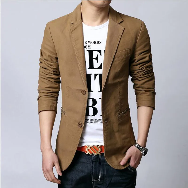 2019 new men's two-button suits, simple and stylish, solid color cotton, comfortable large size S-XXXL multi-pocket suit coat
2019 new men's two-button suits, simple and stylish, solid color cotton, comfortable large size S-XXXL multi-pocket suit coat