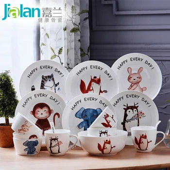22 pieces of bone china tableware garland cartoon style hand-painted ceramic dishes disc lovely children's home
22 pieces of bone china tableware garland cartoon style hand-painted ceramic dishes disc lovely children's home