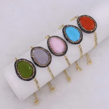 5 pcs Mix color cat eye stone bracelet bangle with golden chain bracelets bangles crystal bracelets Fashion gem for women 2224
5 pcs Mix color cat eye stone bracelet bangle with golden chain bracelets bangles crystal bracelets Fashion gem for women 2224
