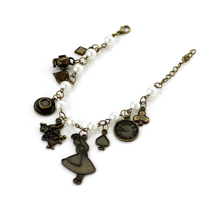 Alice In Wonderland Charm Bracelets & Bangles Charm bracelet the Alice rabbit pot pearl bracelet antique jewelry Drop shipping
Alice In Wonderland Charm Bracelets & Bangles Charm bracelet the Alice rabbit pot pearl bracelet antique jewelry Drop shipping