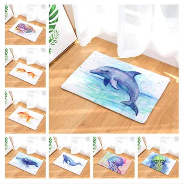 Watercolor Dolphin Jellyfish Doormat Bath Kitchen Carpet Decorative Anti-Slip Mats Room Car Floor Bar Rugs Door Home Decor Gift
Watercolor Dolphin Jellyfish Doormat Bath Kitchen Carpet Decorative Anti-Slip Mats Room Car Floor Bar Rugs Door Home Decor Gift