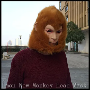 SunWukong Silicone Face Mask Monkey King Horror Rubber Latex Full Masks For Halloween Party Toy Prop-Great Sage Equalling Heaven