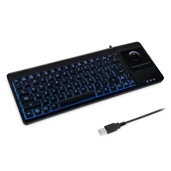 Perixx PERIBOARD-314 Backlit Keyboard with Trackball - Wired USB Interface with 2xUSB Hub - Blue Backlit Feature
Perixx PERIBOARD-314 Backlit Keyboard with Trackball - Wired USB Interface with 2xUSB Hub - Blue Backlit Feature