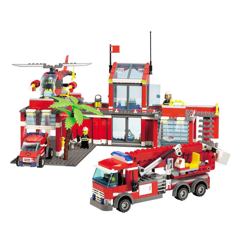 compatible-with-lego-City-Fire-Station-774pcs-set-Building-Blocks-DIY-Educational-Bricks-Kids-Toys-Best (2)
