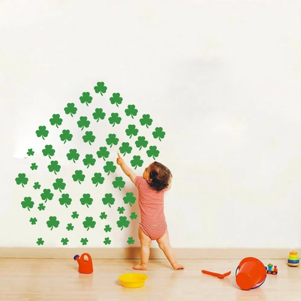 Lucky clover background decoration children's room carved wall sticker environmental protection A10-002
Lucky clover background decoration children's room carved wall sticker environmental protection A10-002