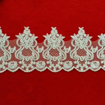 18Yards Delicate Sequined Glitter Lace Trim Sewing Fabric Embroidered Lace Applique For Garment Decoration DIY Craft Bridal Veil
18Yards Delicate Sequined Glitter Lace Trim Sewing Fabric Embroidered Lace Applique For Garment Decoration DIY Craft Bridal Veil