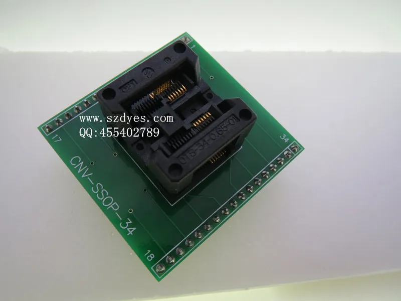 IC test socket OTS-16 (34) -0.65-1 TSSOP16 seat seat SSOP20 imported for ENPLA CNV-SSOP-34 FREESHIPPING 
IC test socket OTS-16 (34) -0.65-1 TSSOP16 seat seat SSOP20 imported for ENPLA CNV-SSOP-34 FREESHIPPING