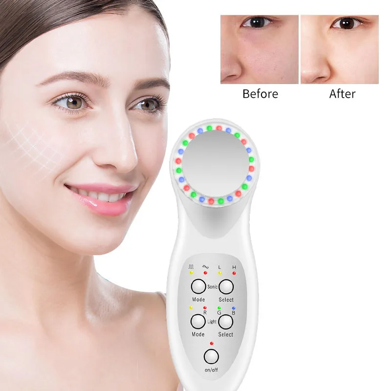 7 Color LED Photon Ultrasonic Beauty Instrument Facial Care Tool Therapy Face Lift Anti Wrinkles Spot Pimple Ultrasound Machine
7 Color LED Photon Ultrasonic Beauty Instrument Facial Care Tool Therapy Face Lift Anti Wrinkles Spot Pimple Ultrasound Machine