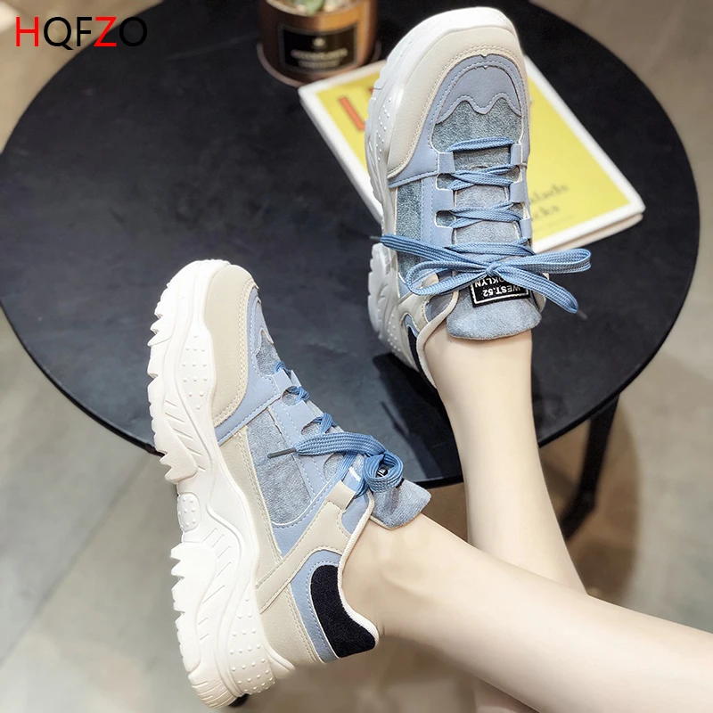 HQFZO Thick Bottom Flock Lace Up Sneakers Athletic Trainers Tennis Platform Running Shoes Autumn Women Casual Shoes Mujer
HQFZO Thick Bottom Flock Lace Up Sneakers Athletic Trainers Tennis Platform Running Shoes Autumn Women Casual Shoes Mujer