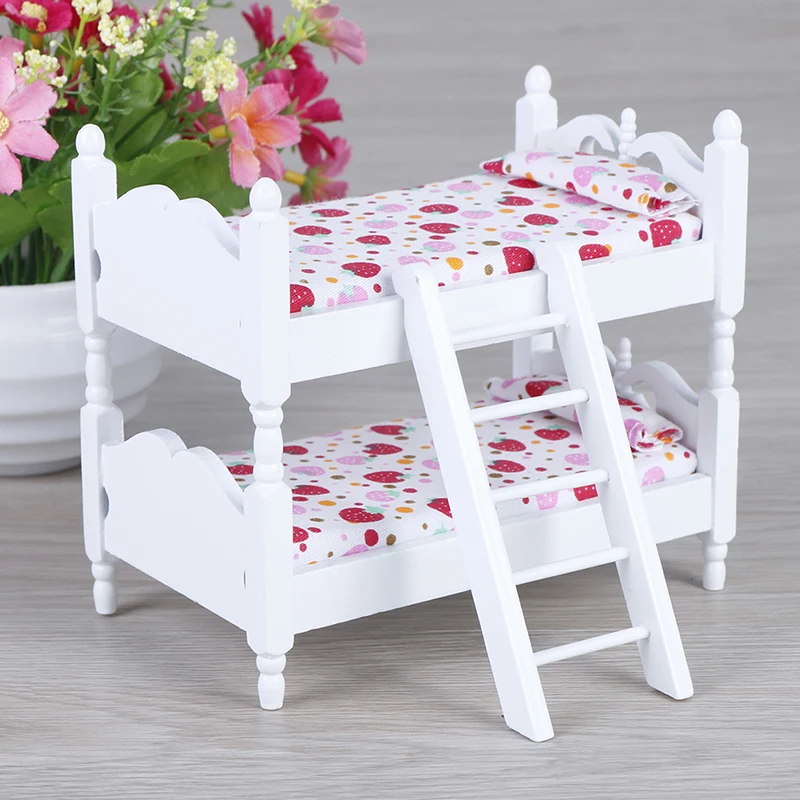 1 Set Miniature Children Bedroom Bunk Bed For 1:12 Scale Doll House Scene Matching DIY Handmade Accessories for Kids Room Decor
1 Set Miniature Children Bedroom Bunk Bed For 1:12 Scale Doll House Scene Matching DIY Handmade Accessories for Kids Room Decor