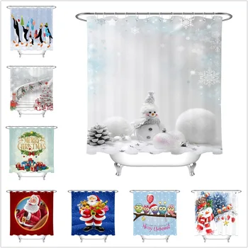 LB Merry Christmas And Happy New Year Shower Curtain Luxury Family Gift Bathroom Waterproof Polyester Fabric For Bathtub Decor
LB Merry Christmas And Happy New Year Shower Curtain Luxury Family Gift Bathroom Waterproof Polyester Fabric For Bathtub Decor