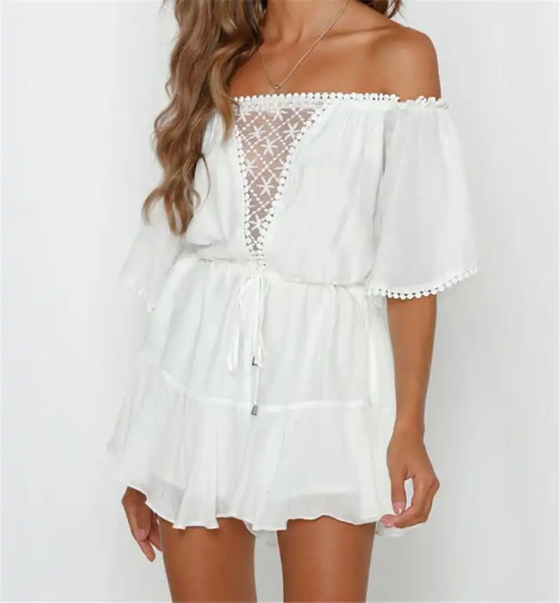 off the shoulder playsuit