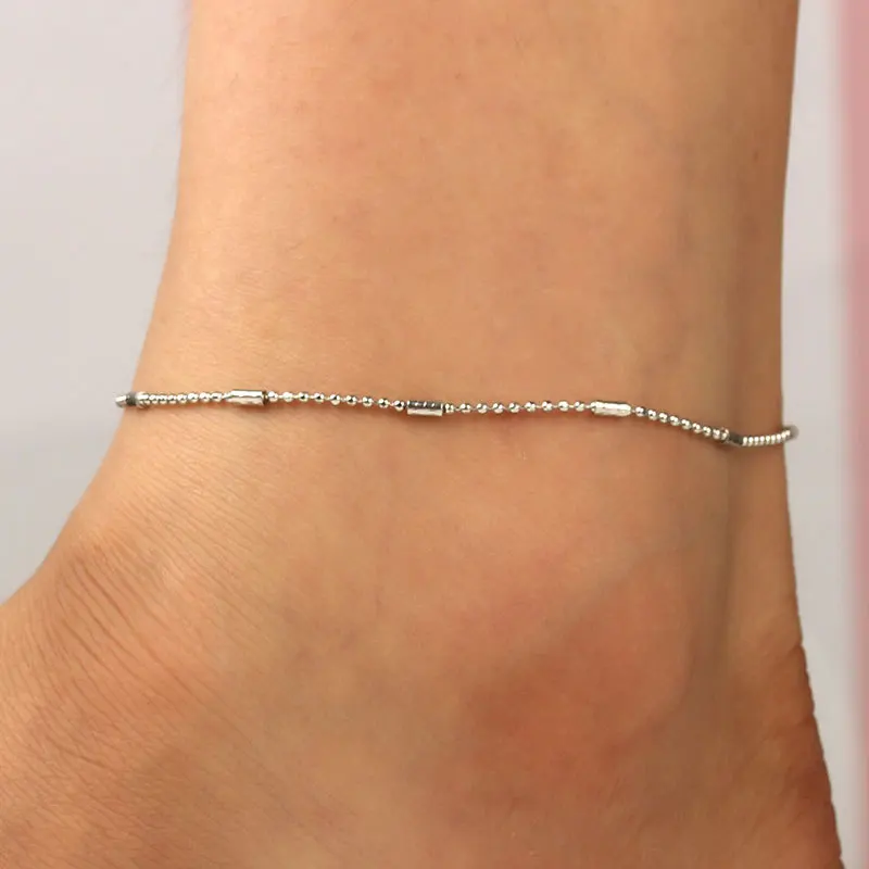 Metal Chain Anklets 2019 For Women New Stone Beads Anklet Bracelets Bohemian Ocean Jewelry Gift
Metal Chain Anklets 2019 For Women New Stone Beads Anklet Bracelets Bohemian Ocean Jewelry Gift