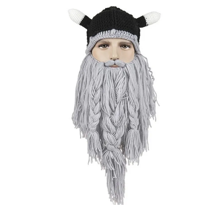 Novelty Knitted Horn Men Women Caps Viking Beanies Beard Handmade Crochet Hat Funny Halloween Festival Birthday Gift Casquette
Novelty Knitted Horn Men Women Caps Viking Beanies Beard Handmade Crochet Hat Funny Halloween Festival Birthday Gift Casquette