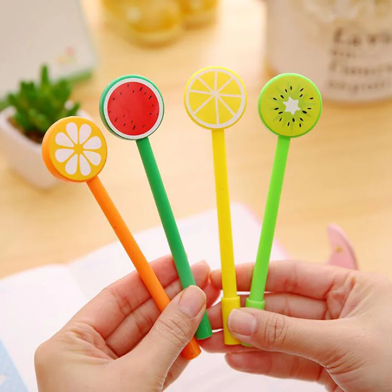 1pc Kawaii Fruit Decorative Gel Pen Children Student Black Ink Pen Office School Supplies Promotional Stationery
1pc Kawaii Fruit Decorative Gel Pen Children Student Black Ink Pen Office School Supplies Promotional Stationery