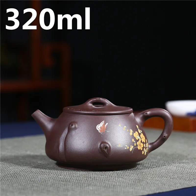 Chinese Handmade Yixing Zisha Teapot 320ml Purple Clay Authentic Tea Pot Ceramic Kung Fu Tea Set Kettle Pottery Teapots
Chinese Handmade Yixing Zisha Teapot 320ml Purple Clay Authentic Tea Pot Ceramic Kung Fu Tea Set Kettle Pottery Teapots