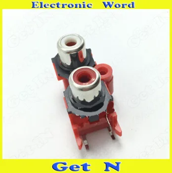 50pcs Stereo SMD RCA Ports Lotus Audio Video Socket Jacks Adapters 2P AV/RCA Female Connectors Red
50pcs Stereo SMD RCA Ports Lotus Audio Video Socket Jacks Adapters 2P AV/RCA Female Connectors Red