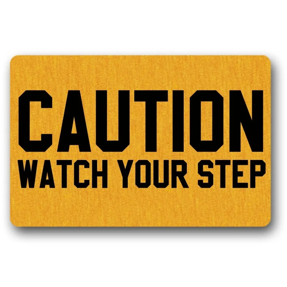 Caution Watch Your Step Funny Doormat Indoor/Outdoor Non-woven Rubber Non Slip Backing Entry Way Doormat For Patio, Front Door
Caution Watch Your Step Funny Doormat Indoor/Outdoor Non-woven Rubber Non Slip Backing Entry Way Doormat For Patio, Front Door