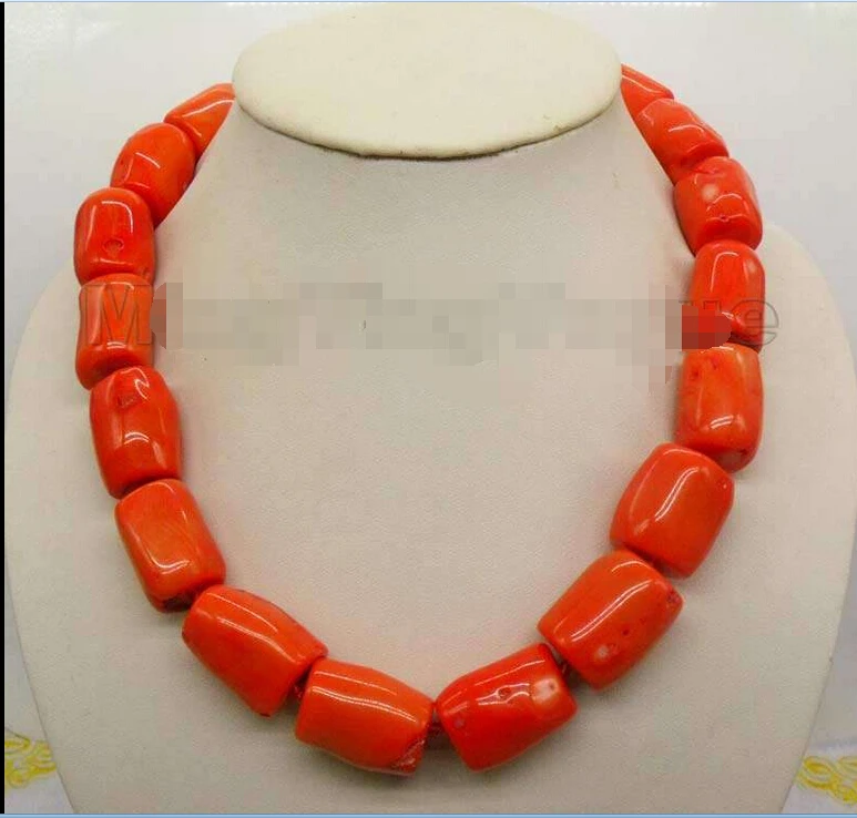 2218mm Orange Natural coral column stick Chain Alloy Clasp 18" necklace_CON22
2218mm Orange Natural coral column stick Chain Alloy Clasp 18" necklace_CON22