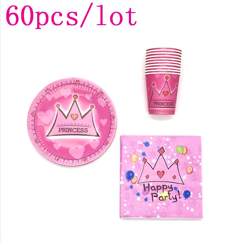 60Pcs/Lot Pink Crown Theme Design Cup Plate Napkins Baby Shower Child Birthday Party Decorations For Family Party Supplies
60Pcs/Lot Pink Crown Theme Design Cup Plate Napkins Baby Shower Child Birthday Party Decorations For Family Party Supplies