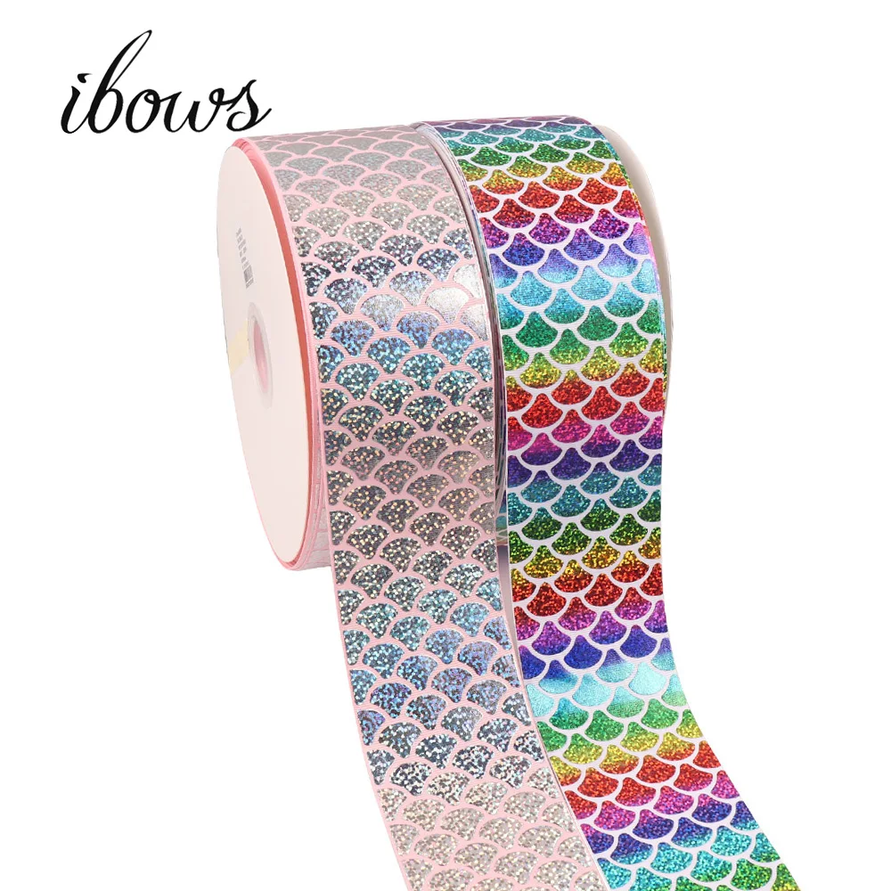 2Yards 3"(75mm) Mermaid Printed Ribbon Grosgrain Tape Colorful Fish Scale Gift Wrapping Tape DIY Hair Bows Handmade Decoration
2Yards 3"(75mm) Mermaid Printed Ribbon Grosgrain Tape Colorful Fish Scale Gift Wrapping Tape DIY Hair Bows Handmade Decoration