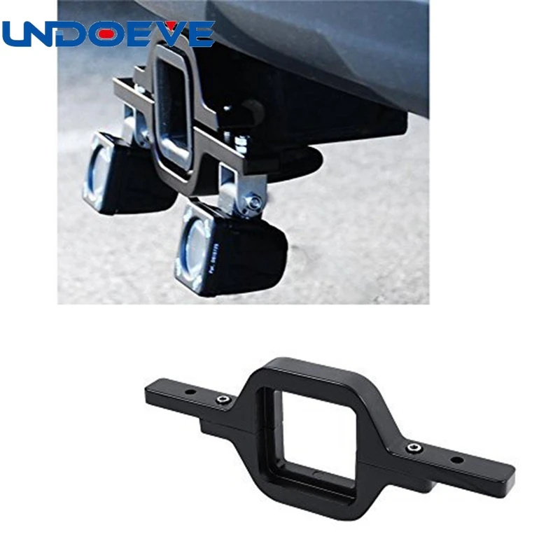Tow Hitch Mounting Bracket W/ 3" Dual LED Work Light Reverse Light Cube Pods
