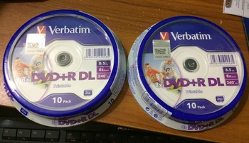 freeshipping 20pack Verbatim balnk printable DVD+R DL 8X Dual Layer 20 Discs DVD +R dl 8.5GB
freeshipping 20pack Verbatim balnk printable DVD+R DL 8X Dual Layer 20 Discs DVD +R dl 8.5GB