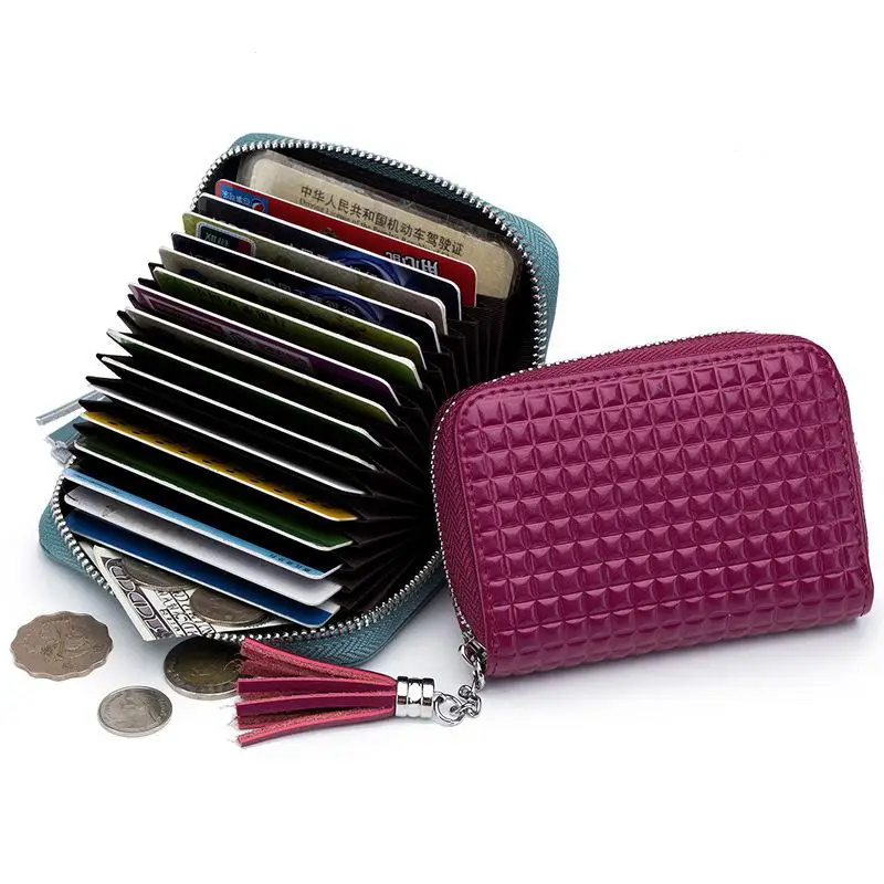 Brand New Split Leather Women Organ Credit Card Holder Rfid Fashion Zipper Card Wallet Multifunctional Cardholder Large Capacity
Brand New Split Leather Women Organ Credit Card Holder Rfid Fashion Zipper Card Wallet Multifunctional Cardholder Large Capacity