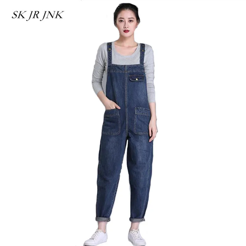 Women Spring Denim Jumpsuits And Playsuits Long Plus Size 5XL Loose Casual Solid Bottom Cuffs Pantalon Jeans Overalls SR183
Women Spring Denim Jumpsuits And Playsuits Long Plus Size 5XL Loose Casual Solid Bottom Cuffs Pantalon Jeans Overalls SR183