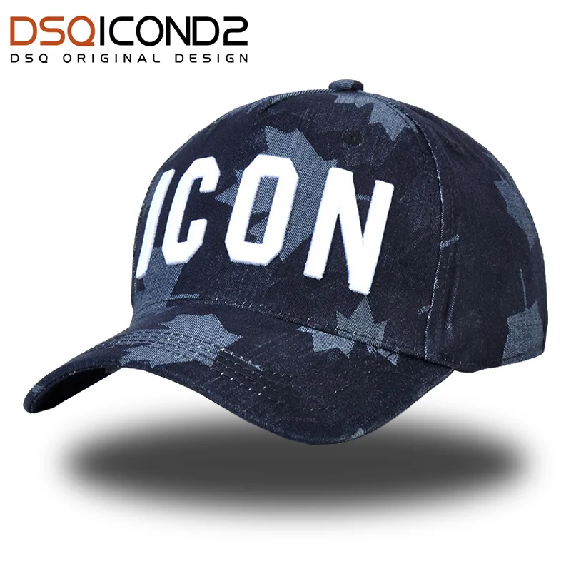 

DSQICOND2 Brand Casual Baseball Cap for Men Women Canada ICON Letter Fitted Cap Gorras Snapback Hat DSQ Casquette Hat Adjustable