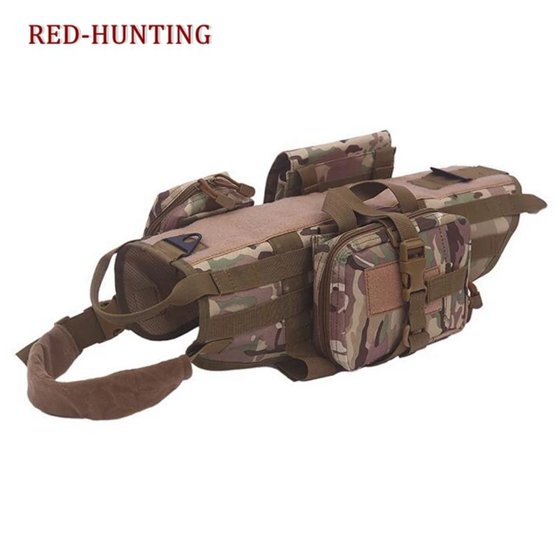 Tactical Service Dog Vest Training Molle Harness Military Tactical Dog Training Vest Harness with 3 Pouches
Tactical Service Dog Vest Training Molle Harness Military Tactical Dog Training Vest Harness with 3 Pouches
