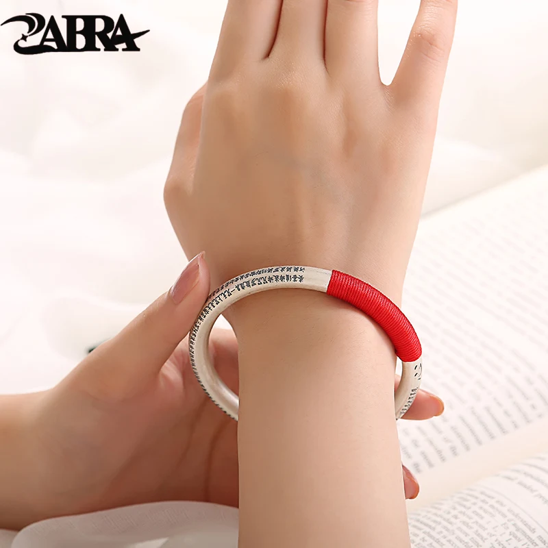 ZABRA 999 Sterling Silver 58 60 62 64mm Ethnic Buddhism Bangle for Women Wind Multi Color Rope Bracelet Woman Vintage Jewelry
ZABRA 999 Sterling Silver 58 60 62 64mm Ethnic Buddhism Bangle for Women Wind Multi Color Rope Bracelet Woman Vintage Jewelry