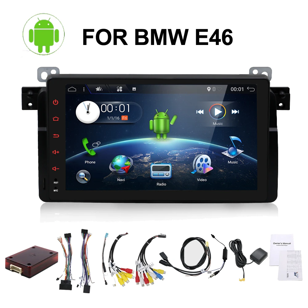 Автомобильный dvd плеер Bosion 1 din 9 "Android 10 для BMW E46 седан Rover 75 1999 2000 2001 2002 2003 MG ZT