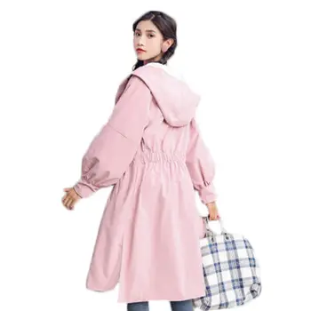 Causal Windbreaker Jacket Female Long Korean Hooded Coat Girls Spring 2019 New Loose Two Sides Wearing Cortaviento Mujer f271
Causal Windbreaker Jacket Female Long Korean Hooded Coat Girls Spring 2019 New Loose Two Sides Wearing Cortaviento Mujer f271