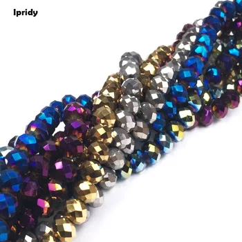 4mm/6mm/8mm Metallic color 48 Cutting Face Tyre Crystal Beads, Faceted Glass Beads Loose Spacer Bead for DIY Jewelry Making
4mm/6mm/8mm Metallic color 48 Cutting Face Tyre Crystal Beads, Faceted Glass Beads Loose Spacer Bead for DIY Jewelry Making
