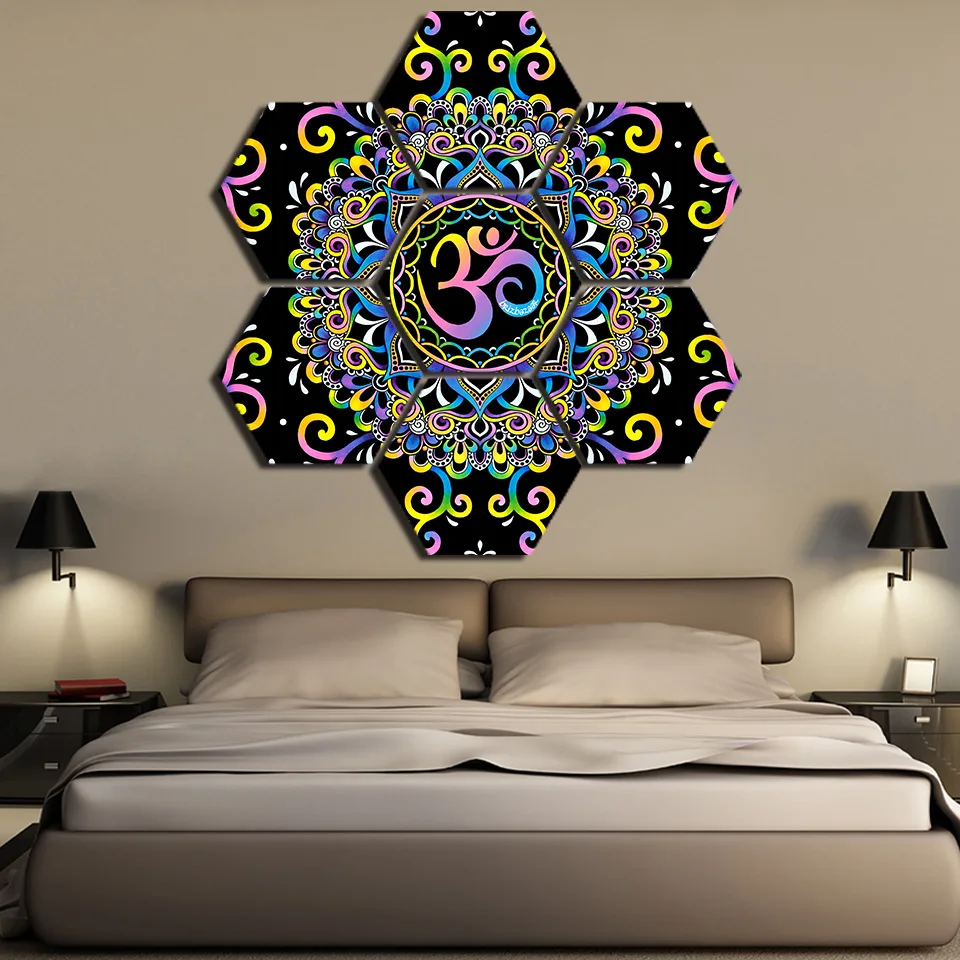 Canvas Paintings Wall Art Home Decor 7 Pieces OM Mandala Buddha Yoga Pictures Prints Living Room Modular Fashion Posters Frame
Canvas Paintings Wall Art Home Decor 7 Pieces OM Mandala Buddha Yoga Pictures Prints Living Room Modular Fashion Posters Frame