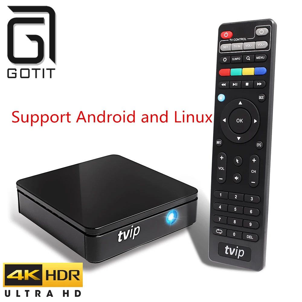 TVIP 412 4K HD Android TV Box Amlogic S805 linux set up box smart TV box multi-language TV box same function as Mag 25X
TVIP 412 4K HD Android TV Box Amlogic S805 linux set up box smart TV box multi-language TV box same function as Mag 25X