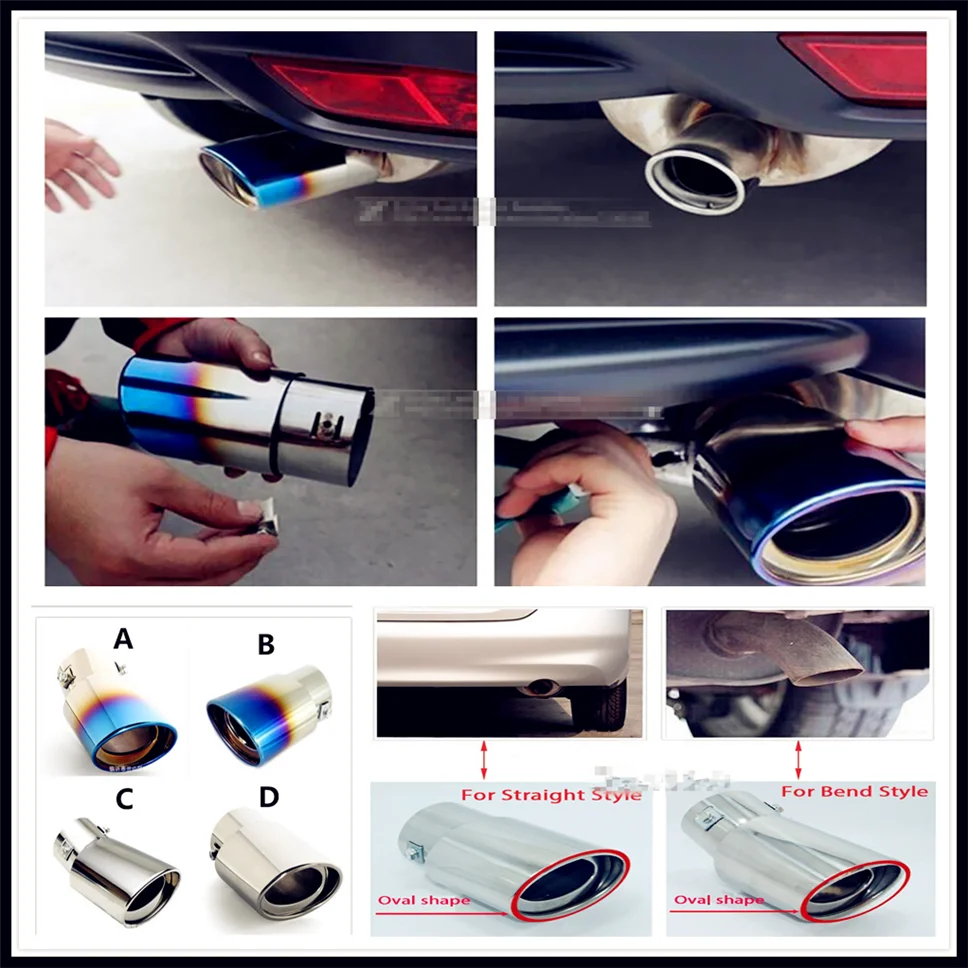 Stainless Steel Auto Car Exhaust Muffler Tip pipe cover Tail For Toyota Yaris Tundra Tacoma RAV4 Corolla Aygo Avalon Auris
Stainless Steel Auto Car Exhaust Muffler Tip pipe cover Tail For Toyota Yaris Tundra Tacoma RAV4 Corolla Aygo Avalon Auris