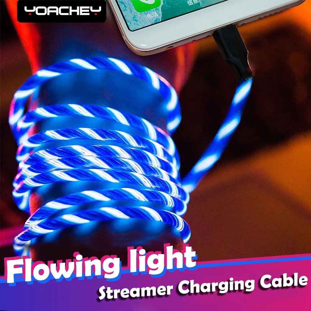 LED Streamer 3A Fast Charging Cable For iphone X XS 7 8 6S Plus Type C Cable & Android Micro USB Cable for Samsung Xiaomi Huawei
LED Streamer 3A Fast Charging Cable For iphone X XS 7 8 6S Plus Type C Cable & Android Micro USB Cable for Samsung Xiaomi Huawei