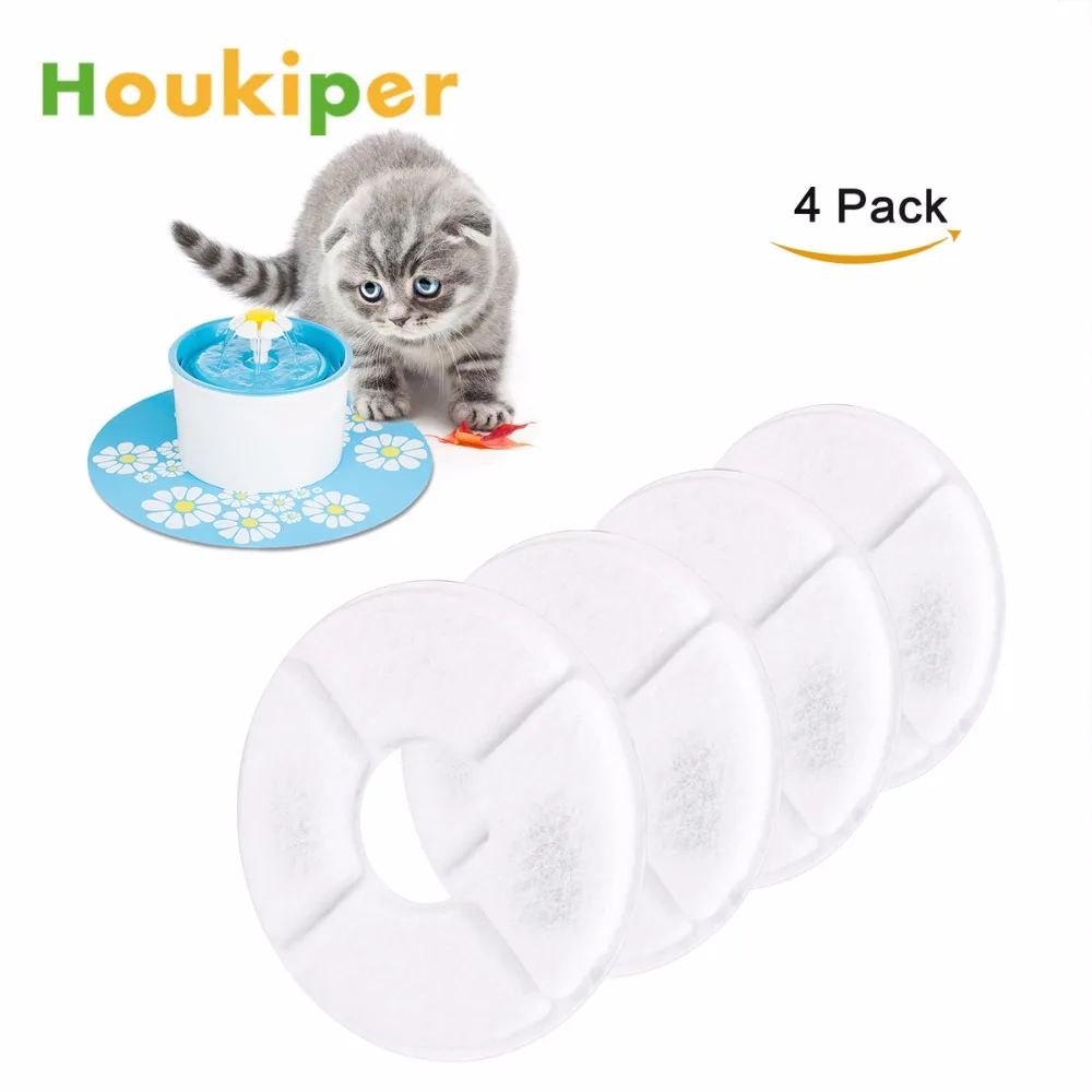 Houkiper 4pcs Multi-Functional Pet Fountain Activated Carbon Filter Replacement For Automatic Dog Cat Water Feeder Accessories
Houkiper 4pcs Multi-Functional Pet Fountain Activated Carbon Filter Replacement For Automatic Dog Cat Water Feeder Accessories