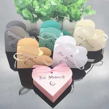 10pcs Heart Eid Mubarak Candy Box Favor Box DIY Paper Gift Boxes Happy Islamic Muslim al-Fitr Eid Ramadan Decor Party Supplies
10pcs Heart Eid Mubarak Candy Box Favor Box DIY Paper Gift Boxes Happy Islamic Muslim al-Fitr Eid Ramadan Decor Party Supplies