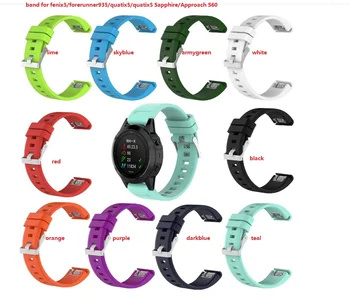 free ship 1pc replace.band for fenix5/forerunner935/quatix5/quatix5 Sapphire/Approach S60. Fenix5 F5 silicone buckle band.
free ship 1pc replace.band for fenix5/forerunner935/quatix5/quatix5 Sapphire/Approach S60. Fenix5 F5 silicone buckle band.
