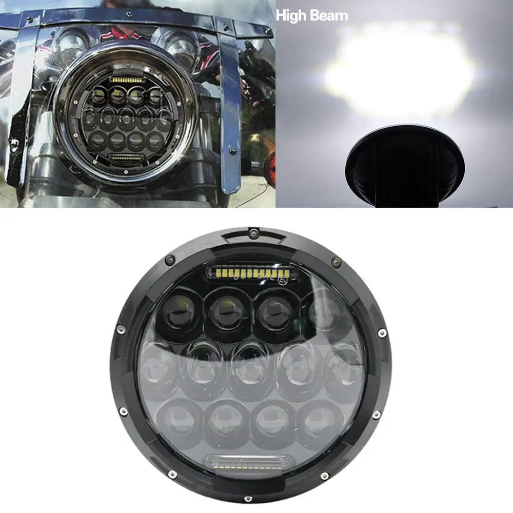 75w 7" headlight motorcycle black high low beam 7inch Round Motor led Head light head lamp DRL For Harley Davidson Chopper
75w 7" headlight motorcycle black high low beam 7inch Round Motor led Head light head lamp DRL For Harley Davidson Chopper