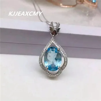 KJJEAXCMY boutique jewelry, Natural Topaz Blue Topaz Pendant Necklace with 925 silver and precious stones
KJJEAXCMY boutique jewelry, Natural Topaz Blue Topaz Pendant Necklace with 925 silver and precious stones