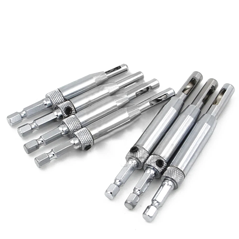 7pcs HSS Self Center Hinge Twist Drill Bit Door Window Woodworking Hole Puncher Drilling Tool For Cabinet Furniture
7pcs HSS Self Center Hinge Twist Drill Bit Door Window Woodworking Hole Puncher Drilling Tool For Cabinet Furniture